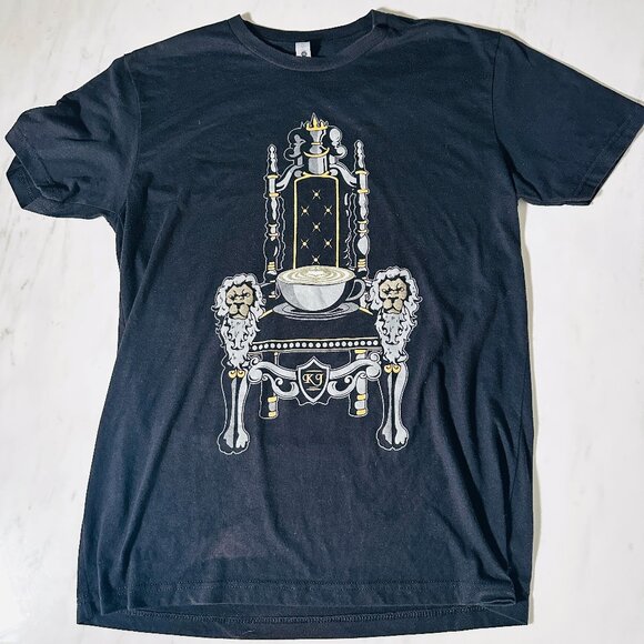 Kuppa Joy Coffee House T-Shirt - Graphic - Size Medium - Black - California - Picture 1 of 8